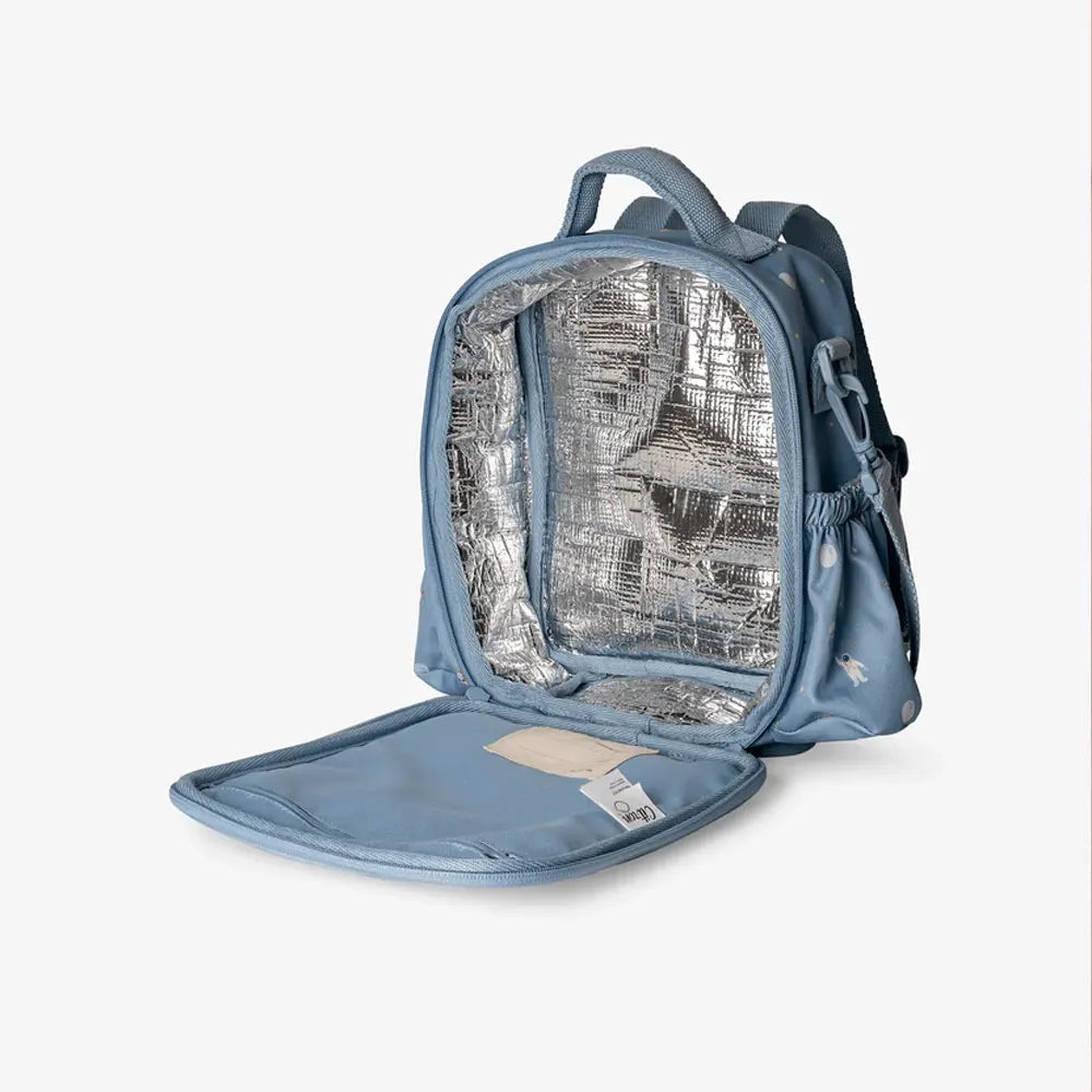 Citron Insulated Lunch Bag with 2 Bottle Holders - Blue Spaceship