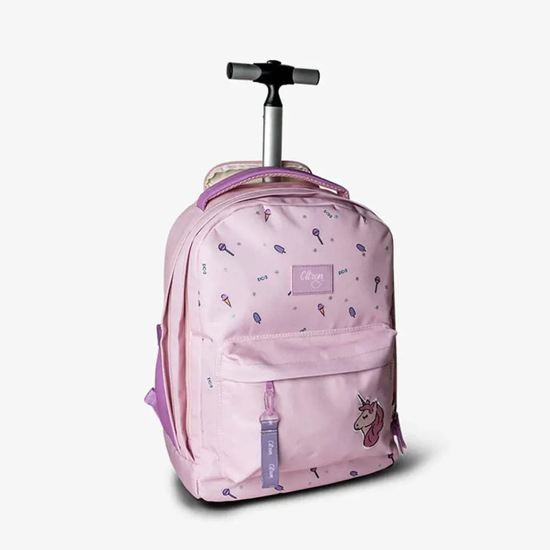 Citron Rolling Backpack - Unicorn