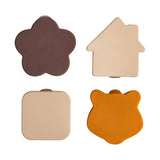 Citron Set de 4 Organisateurs Boîte à Repas – Beige Caramel et Prune