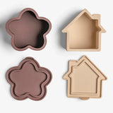 Citron Set de 4 Organisateurs Boîte à Repas – Beige Caramel et Prune