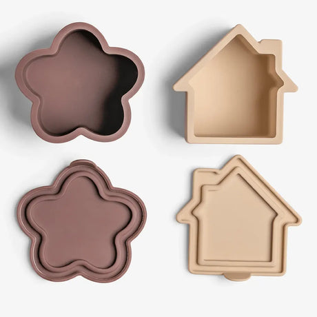 Citron Set de 4 Organisateurs Boîte à Repas – Beige Caramel et Prune