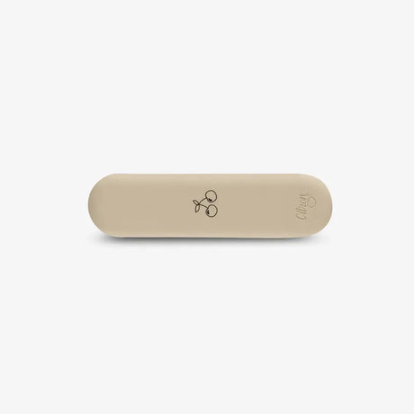 Citron Set de Couverts avec Étui en Silicone – Beige