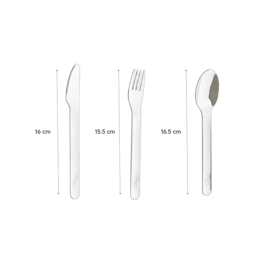 Citron Set de Couverts avec Étui en Silicone – Caramel