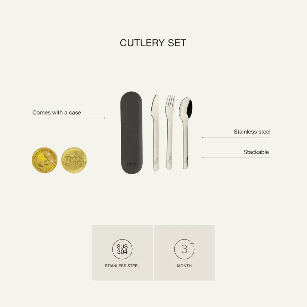 Citron Set de Couverts avec Étui en Silicone – Rose Blush