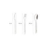 Citron Set de Couverts avec Étui en Silicone – Vert