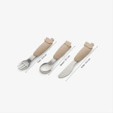 Lemon Silicone Cutlery Set with Pouch - Vehicles