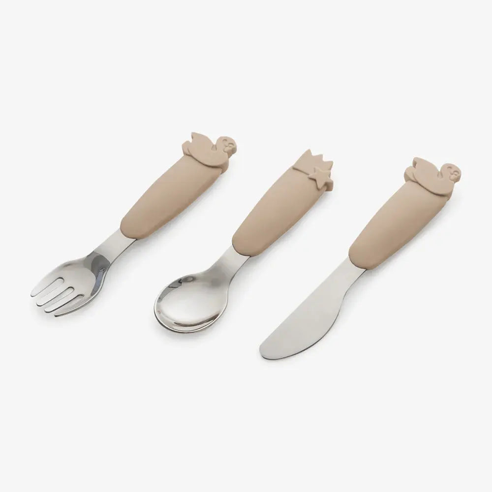 Lemon Silicone Cutlery Set with Pouch - Ballerina