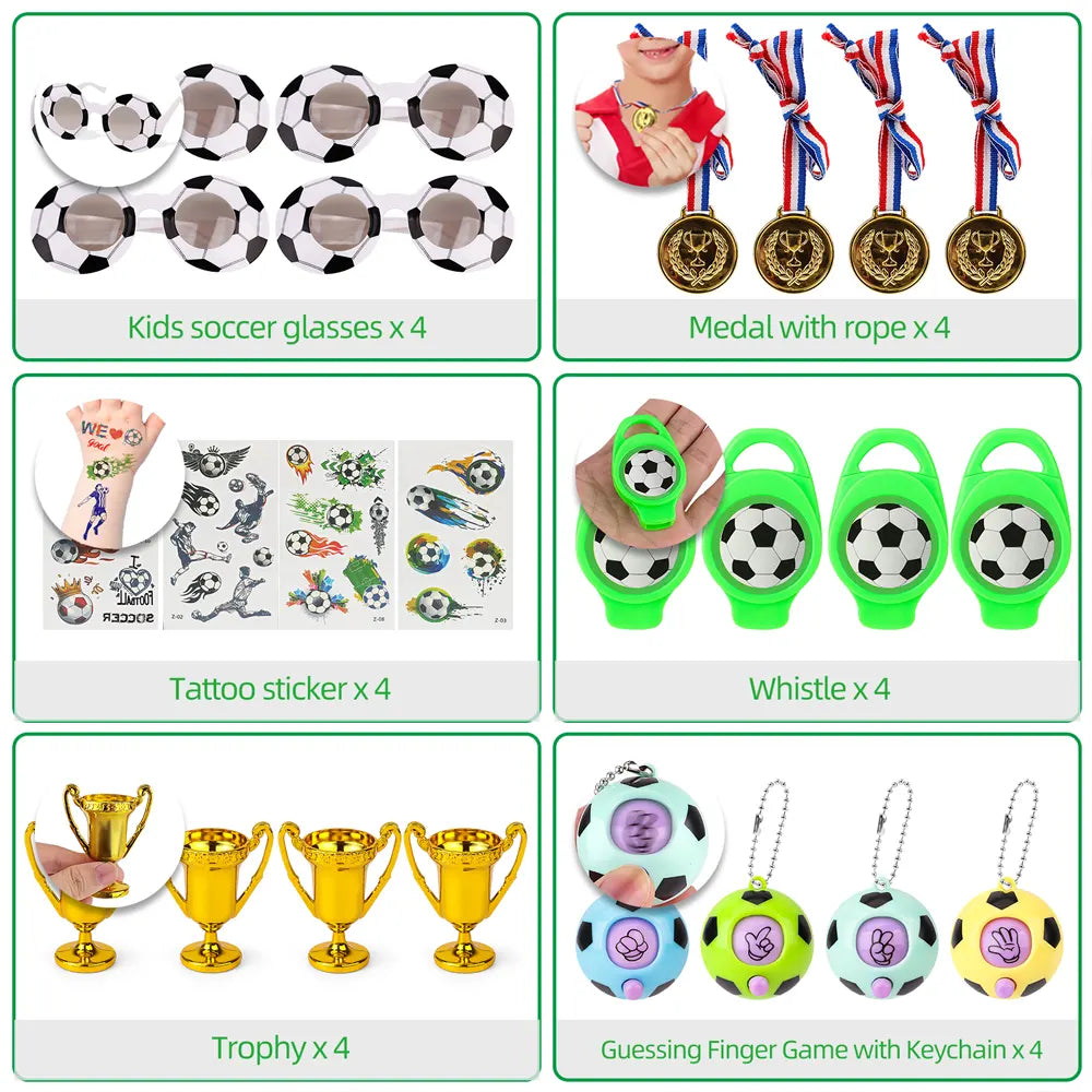 Lote de 24 Accesorios de Juego de Fútbol – 3A+