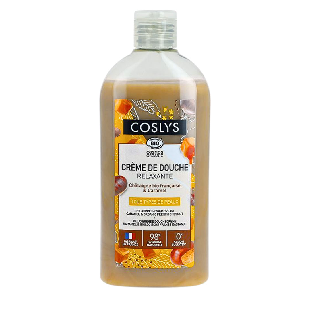 Coslys Crème Douche Relaxante Châtaigne Caramel 250 ml – flacon