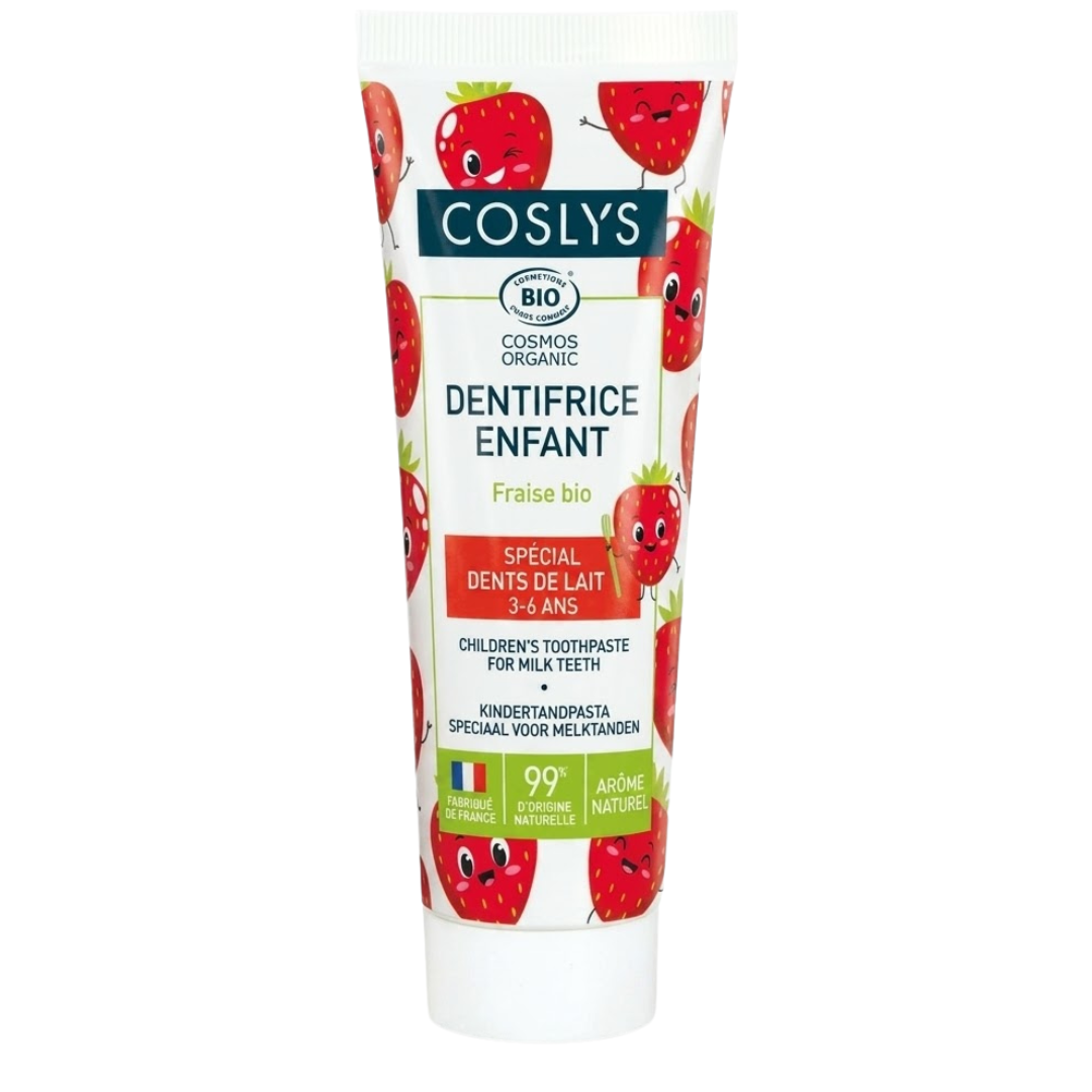 Coslys Dentifrice Junior Fraise 50 ml – tube pour enfants
