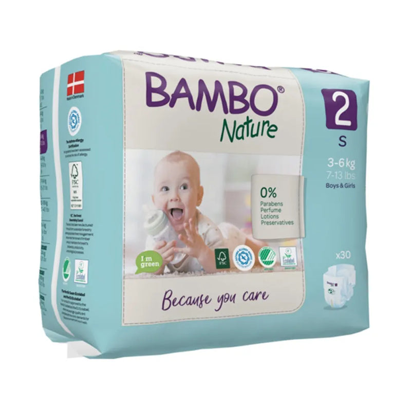 Pañales Bambo Nature Talla 2 (3-6kg) 30 unidades