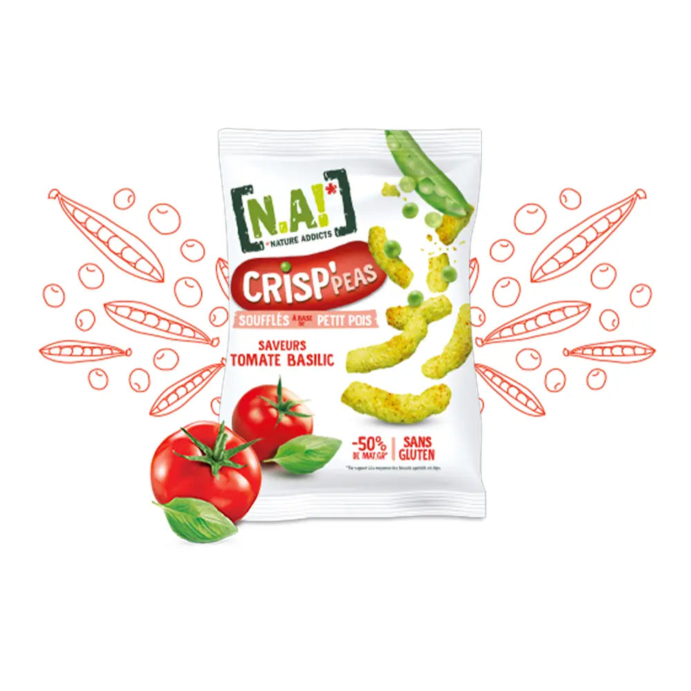 N.A ! Chips crisp'peas 50g - Tomate Basilic