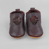 كيوتشيز خف جلدي للرضع – زهرة عنابي