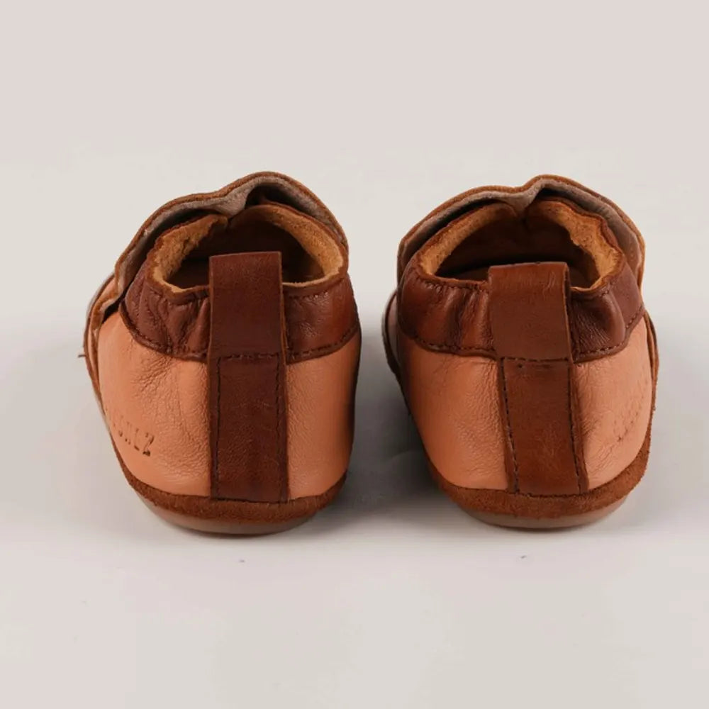 كيوتشيز خف أطفال جلدي – نخلة بنية