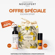 Novexpert Duo Booster Éclat – sérum vitamine C et mousse Flash Éclat, packshot du coffret