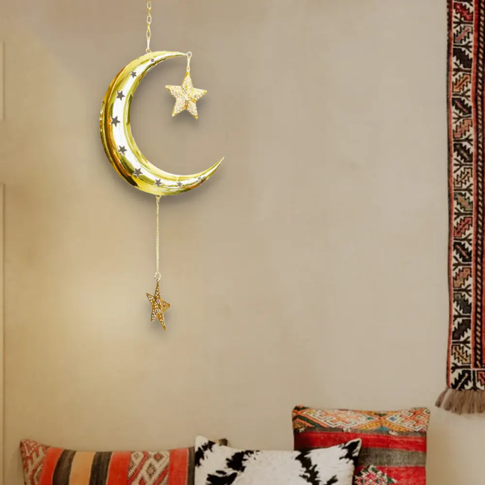 Décoration Suspendue Lune – 20 x 65 cm