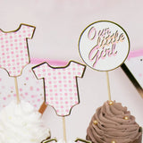 Baby Pink Cake Decorations 12cm – 8 Pieces