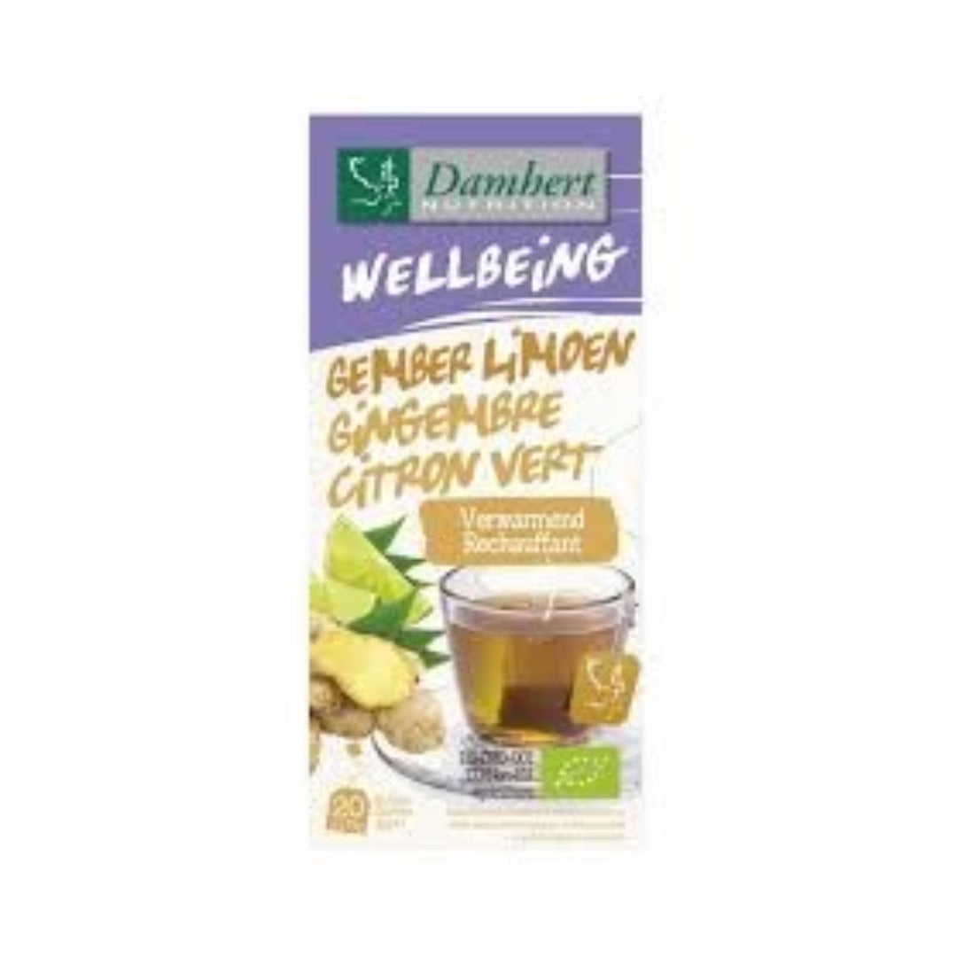Damhert Tisane Gingembre Citron 20 sachets – boîte