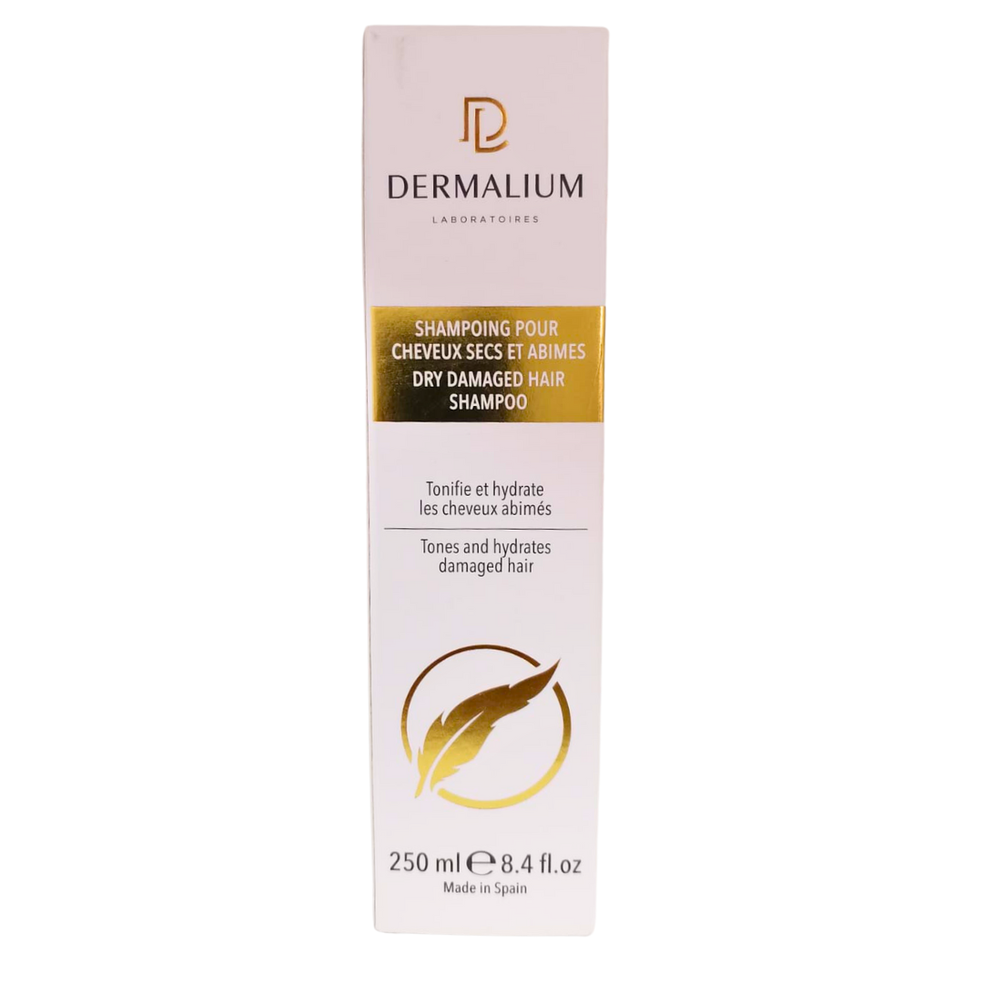 Dermalium Shampoing Cheveux Secs & Abîmés 250 ml – flacon