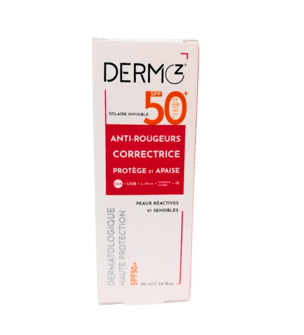 Dermoz Pantalla Invisible Antirrojeces Correctora SPF50 50ml