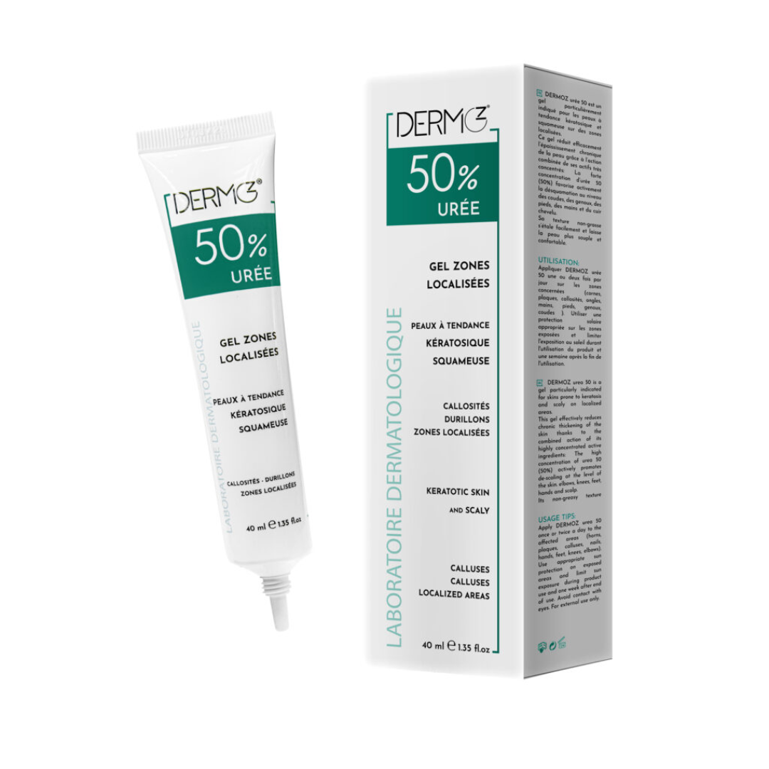 Tube de gel Dermoz zones localisées urée 50% 40 ml