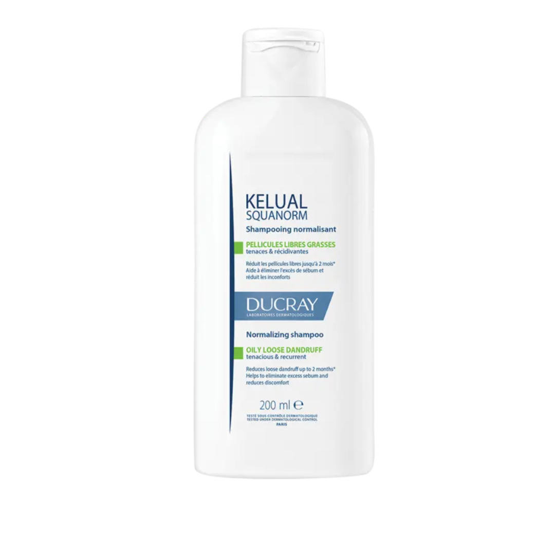 Ducray Kelual Squanorm Shampoing Normalisant Pellicules Graminées 200ml