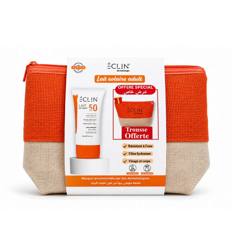 إكلان حليب واقي من الشمس SPF50+ 150 مل + حقيبة هدية