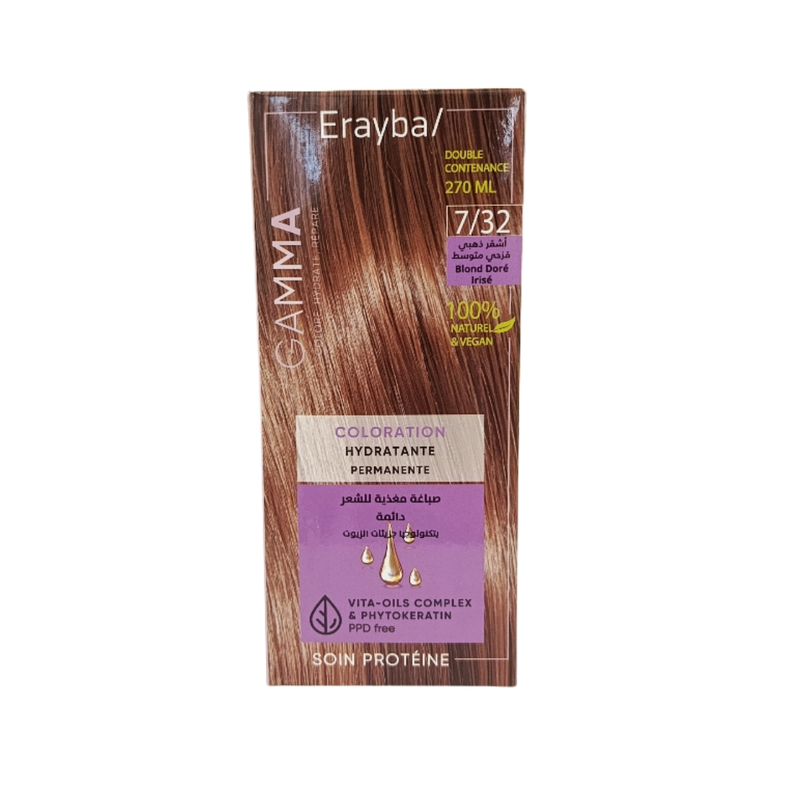 Erayba Gamma Hair Color 7/32 Golden Iridescent Blonde