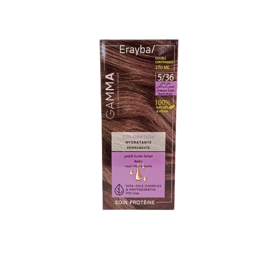 Erayba Gamma Hair Color 5/36 Light Chestnut Brown
