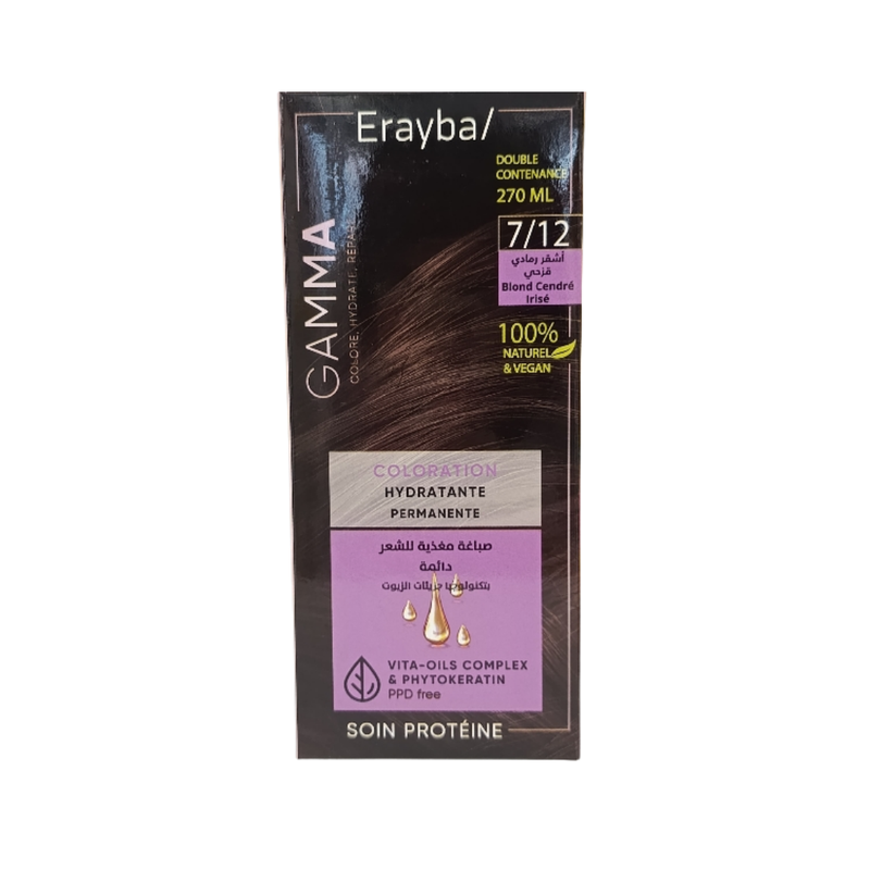 Erayba Gamma Hair Color 7/12 Iridescent Ash Blonde