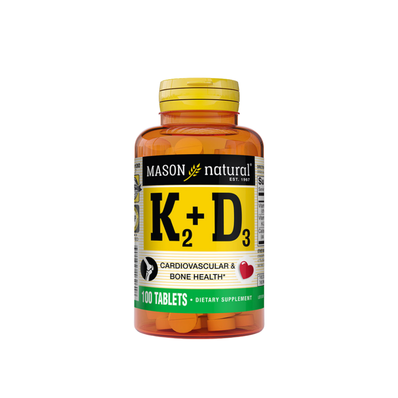Mason Natural K2+D2 100 Tablets