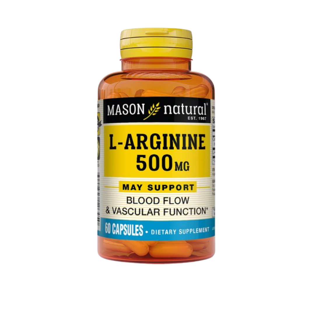 Mason Natural L-Arginina 500mg 60 cápsulas