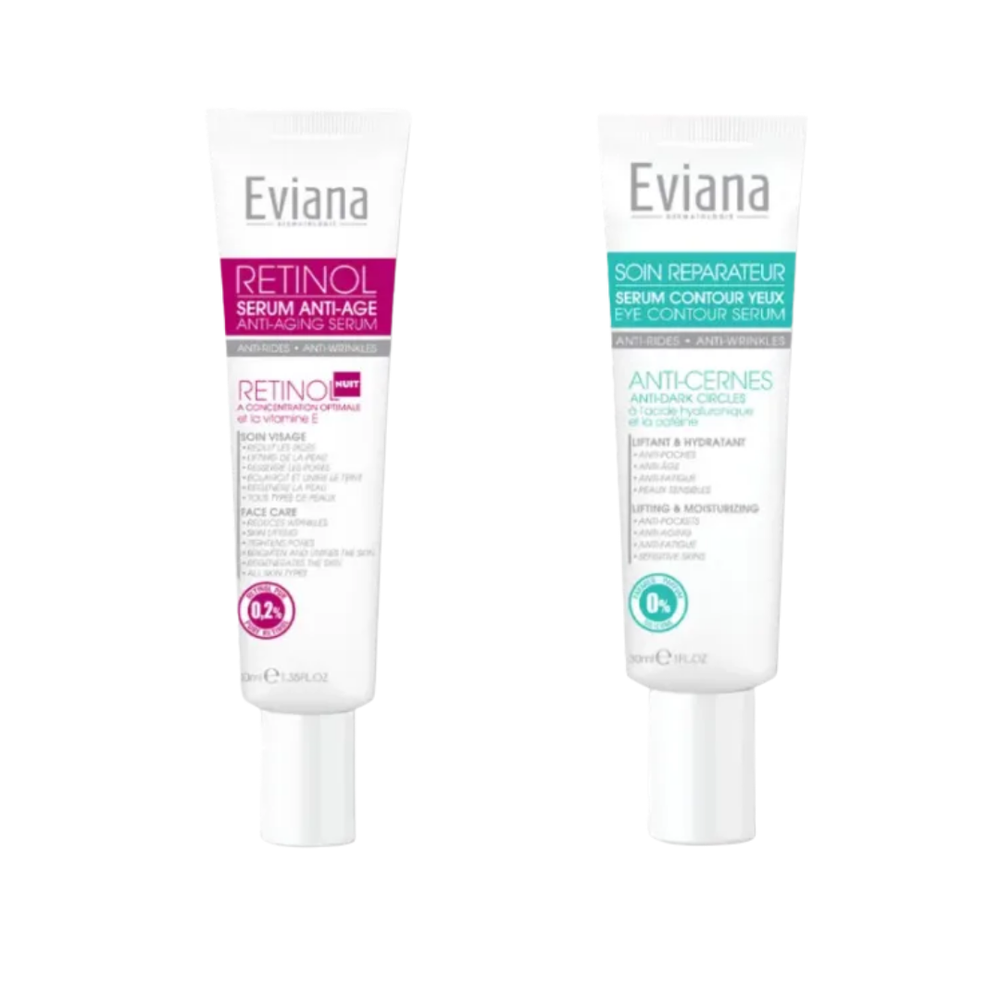 Eviana Duo Pack "Retinol 40ml + Dark Circle Cream 30ml"