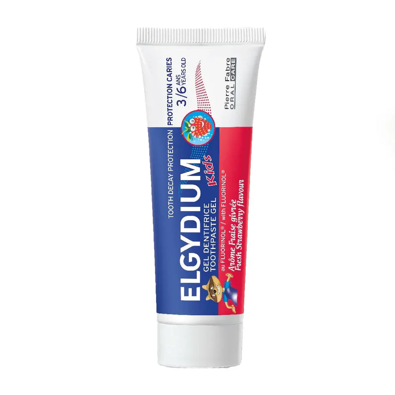 Elgydium Kids - Pasta de dientes de fresa helada La Edad de Hielo 3-6 años - 50 ml