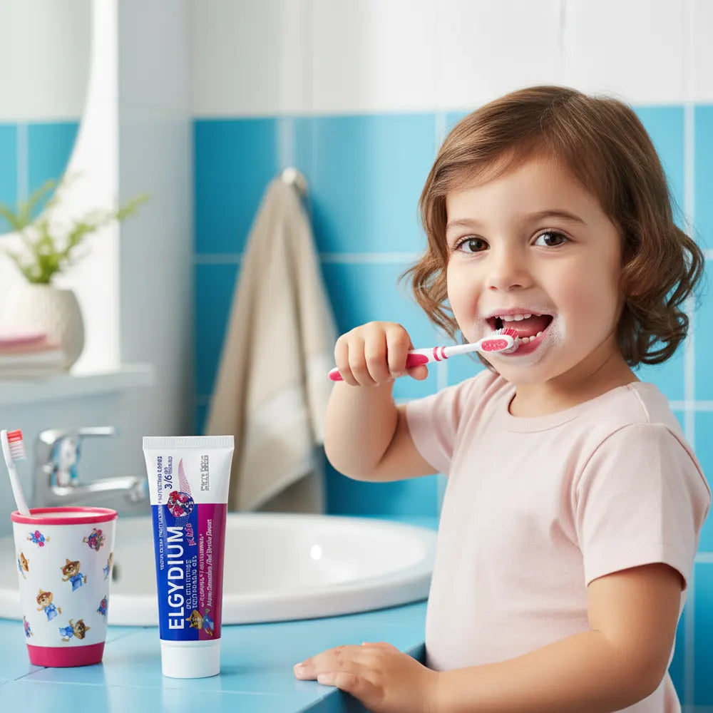 Elgydium Kids Pasta de dientes Granadina - 3-6 Años