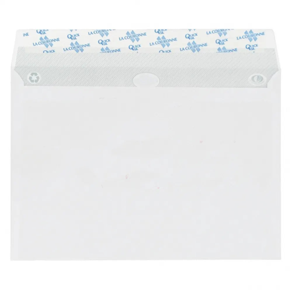 Enveloppes Blanches 90g Paquet de 500 Format 11 x 22 cm