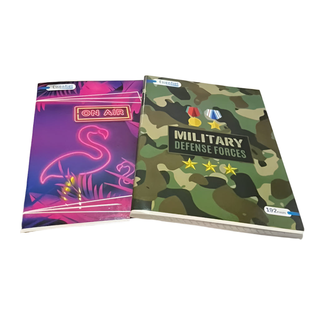 دفتر مدبس إي4 مسطر 60غ من إيسونسييل - 192 صفحة (غلاف عشوائي)