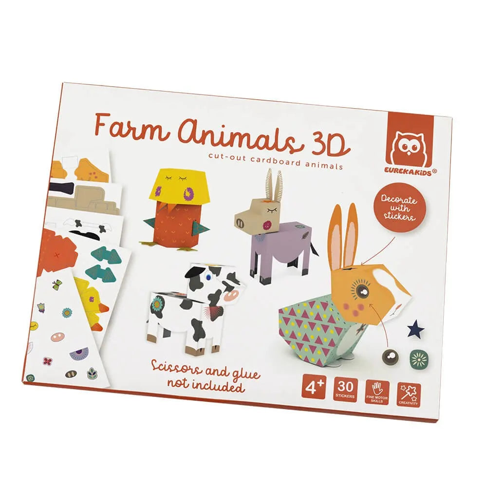 Eurekakids 4 Animaux de la Ferme 3D - 4A+