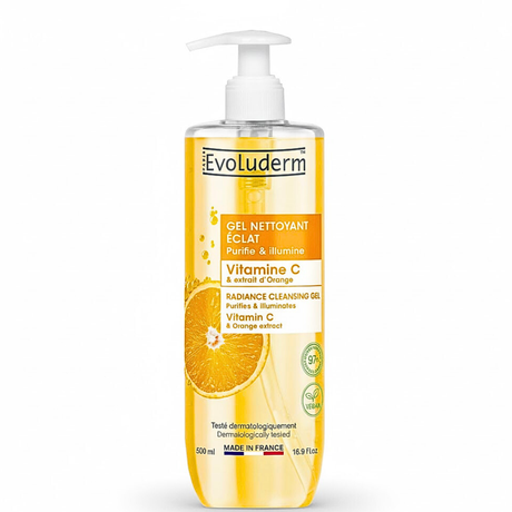 Evoluderm Vitamin C Radiance Cleansing Gel 500ml