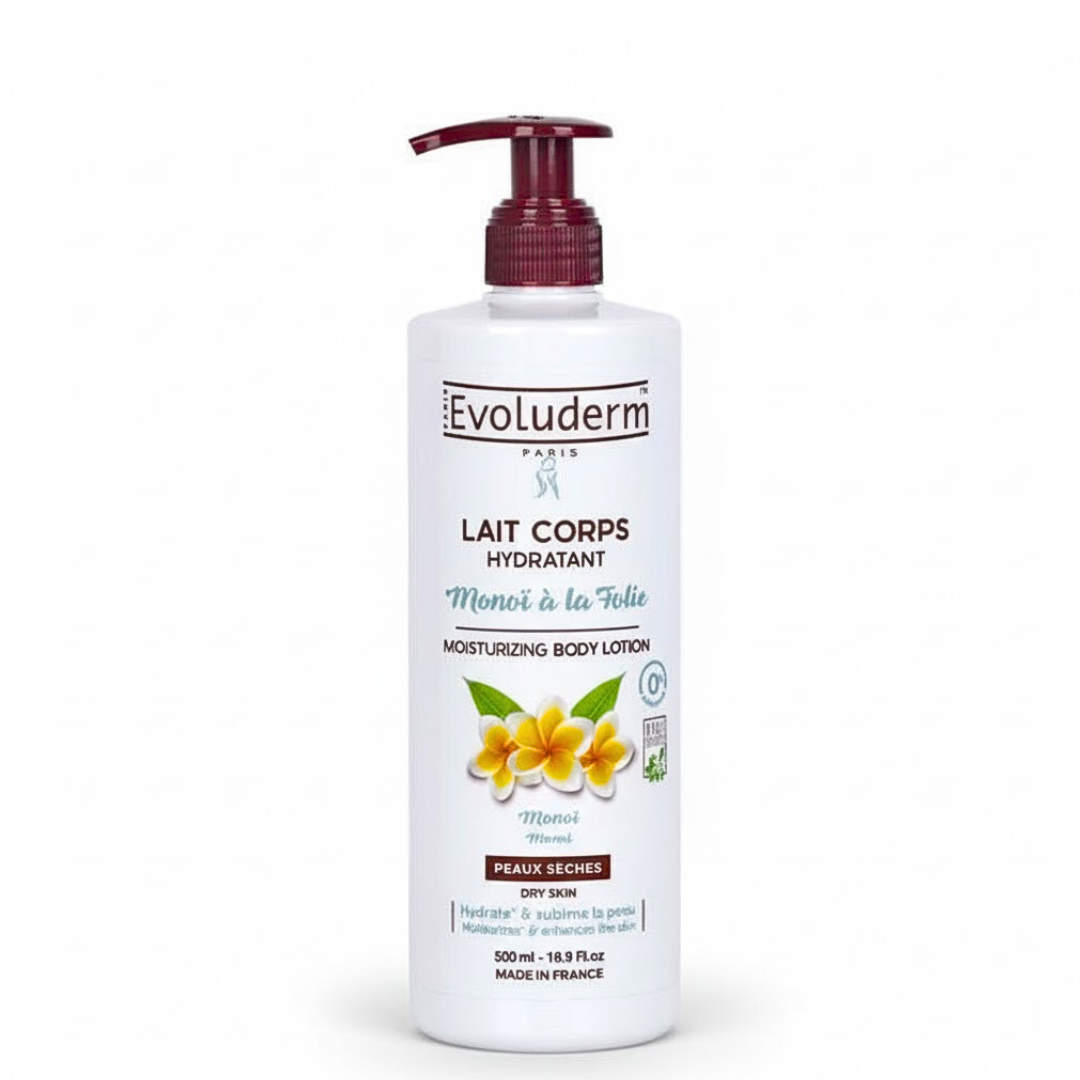 Evoluderm Lait Corps Monoï à la Folie – 500ml