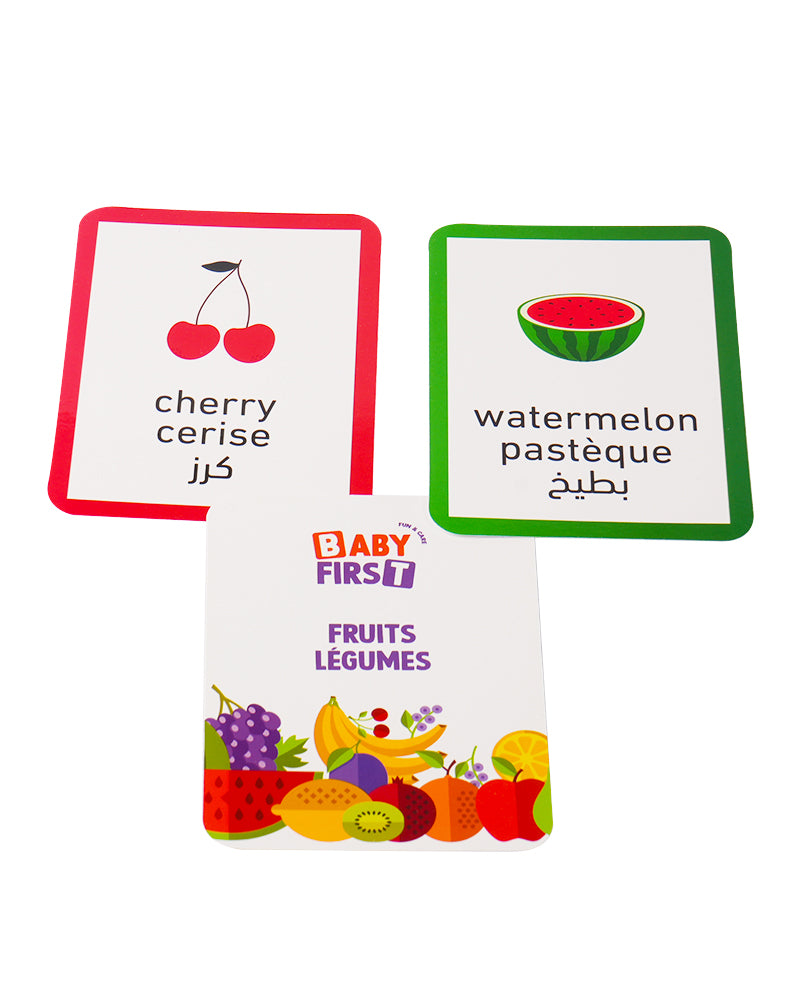 Cartes Flash Éducatives Montessori 144 Pièces : Animaux, Fruits, Corps Cartes Flash Éducatives Montessori 144 Pièces : Animaux, Fruits, Corps