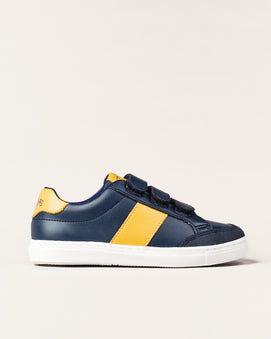 Basket Little Einstein For Monsters - Bleu Marine et Moutarde