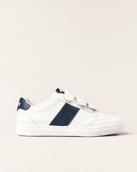 Basket Petit Matelot For Monsters - Blanc et Bleu Marine