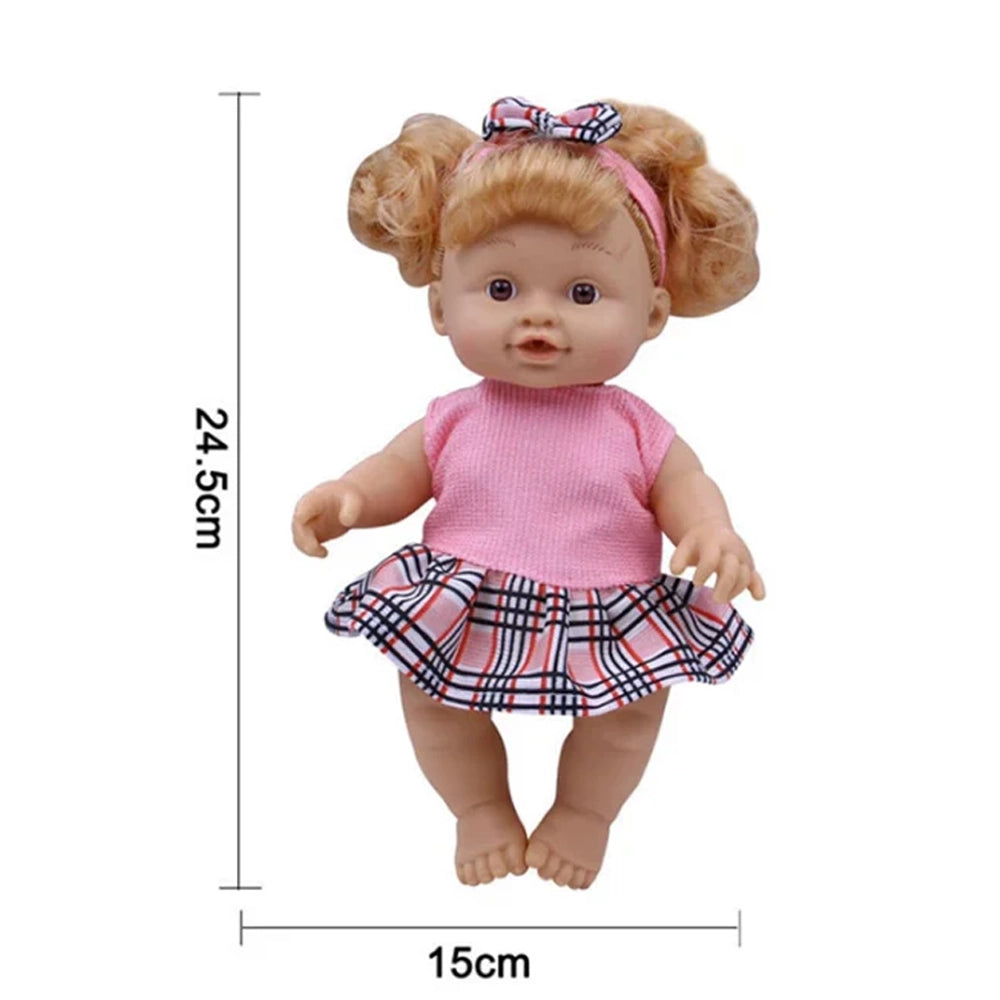 Poupée Reborn Bébé avec Poussette Marron