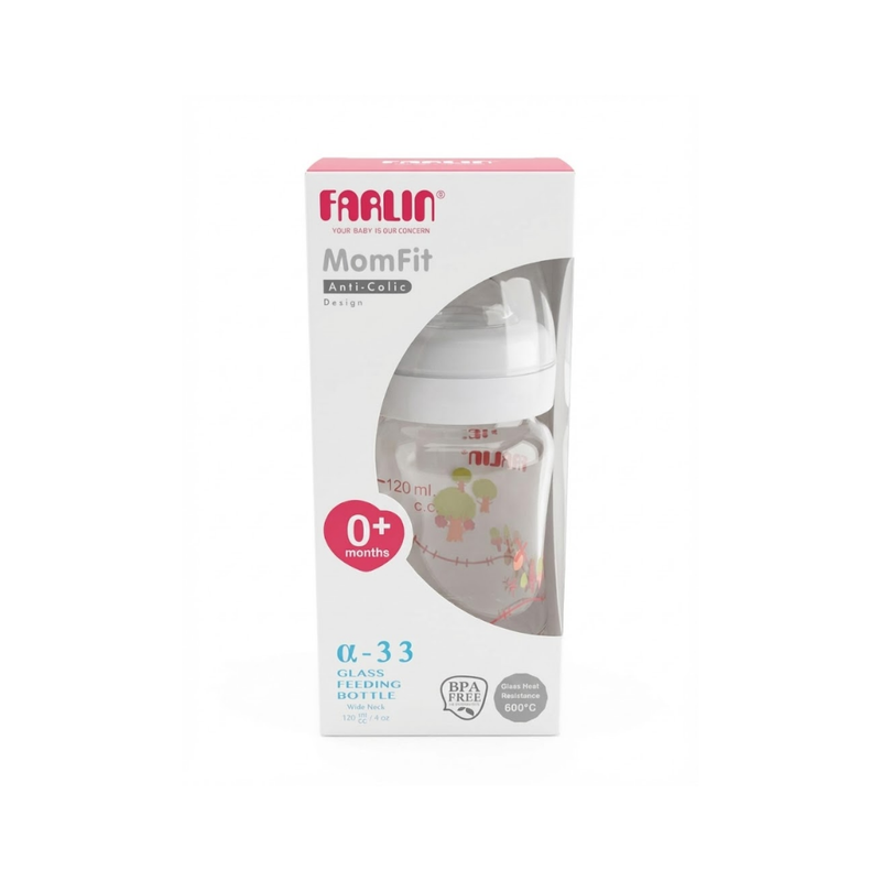 Farlin Momfit Biberón de Vidrio 120ml