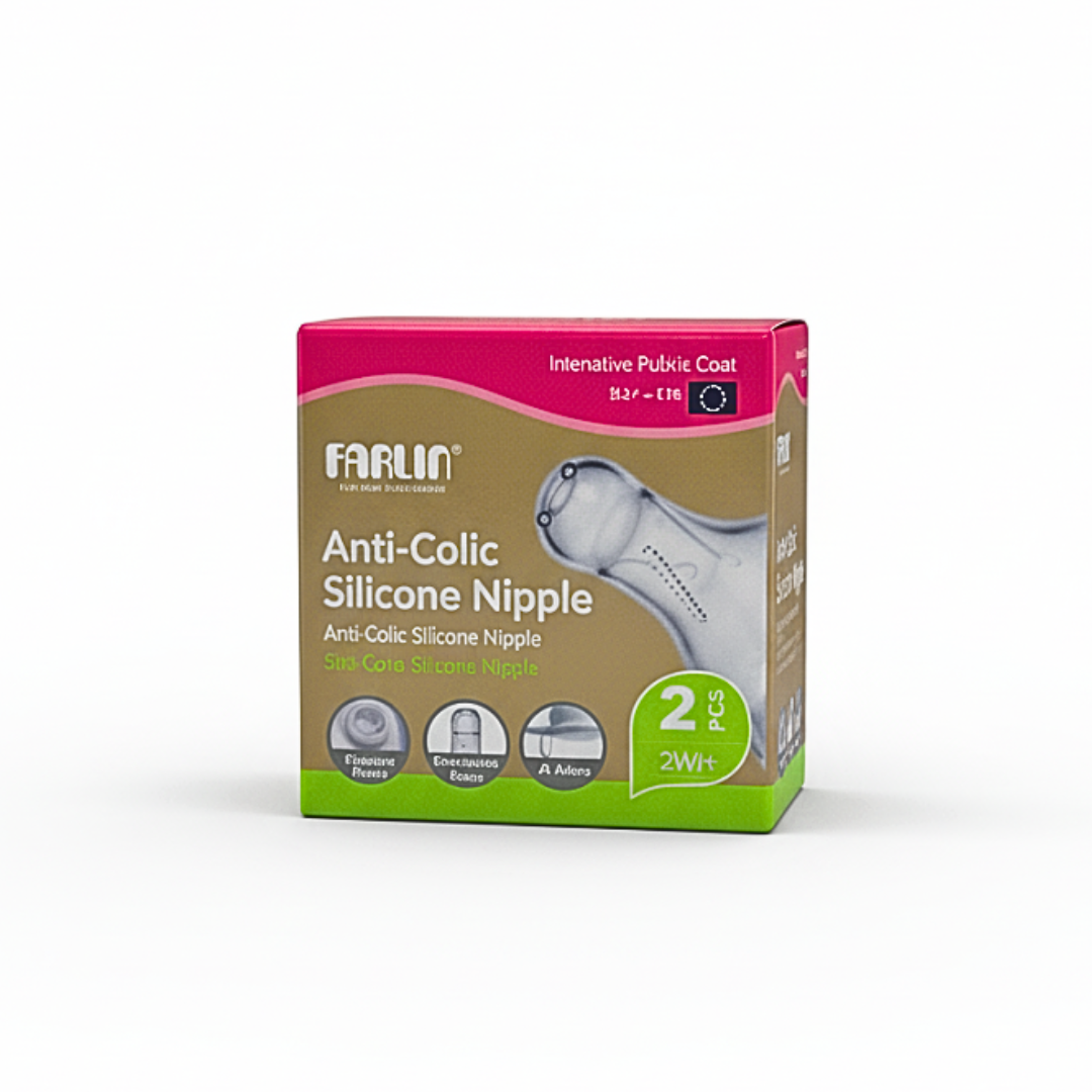 Farlin Tétine Anti-Colic Step 2 dès 3 mois – emballage de la tétine de biberon