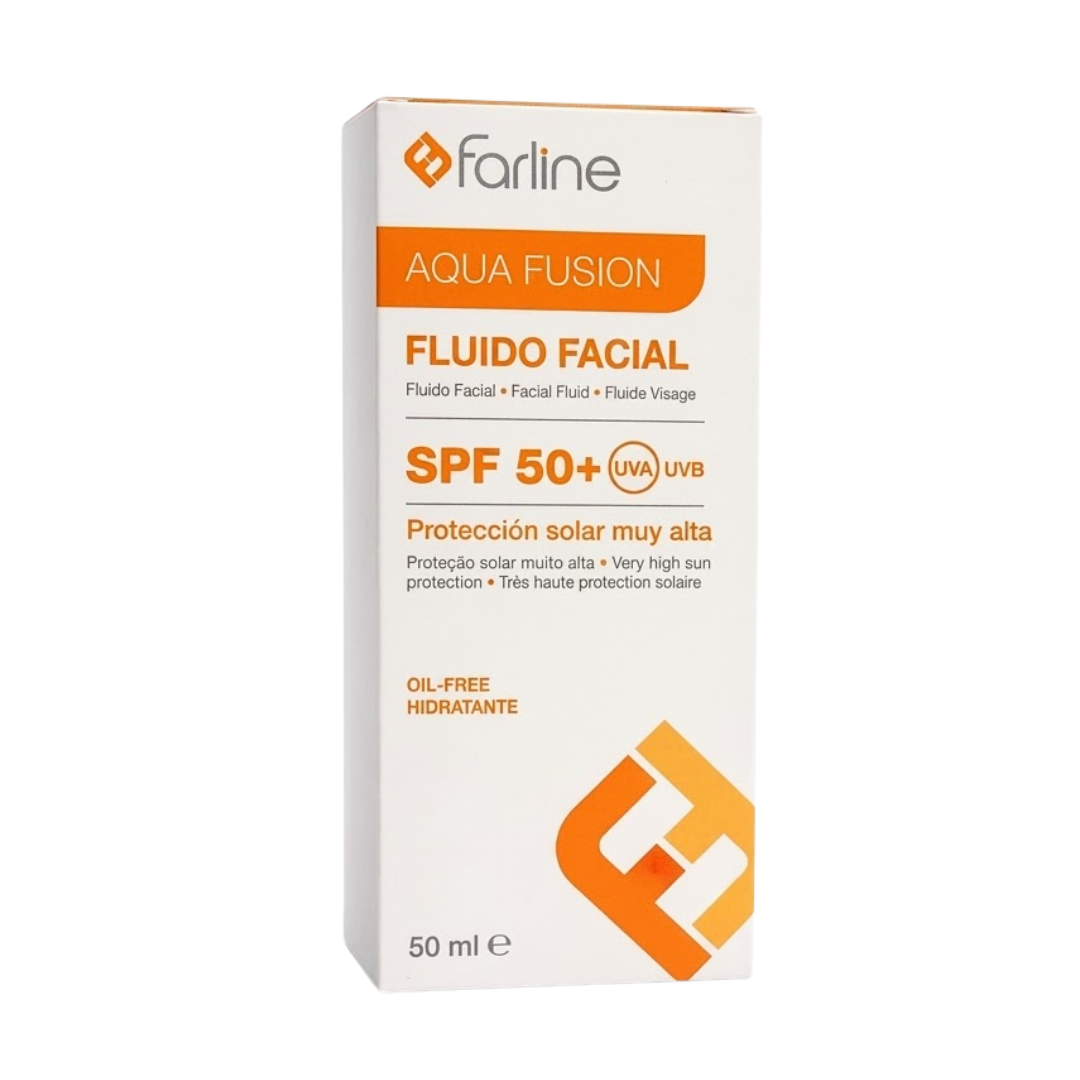 Farline Écran Solaire Aqua Fluide Invisible SPF50+ 50 ml – flacon