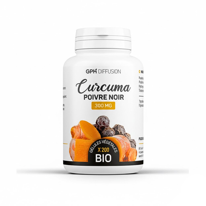 GPH Turmeric Ginger + Black Pepper 200 Capsules