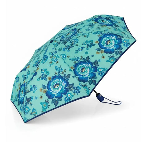 Gabol Paraguas Plegable Floral Turquesa