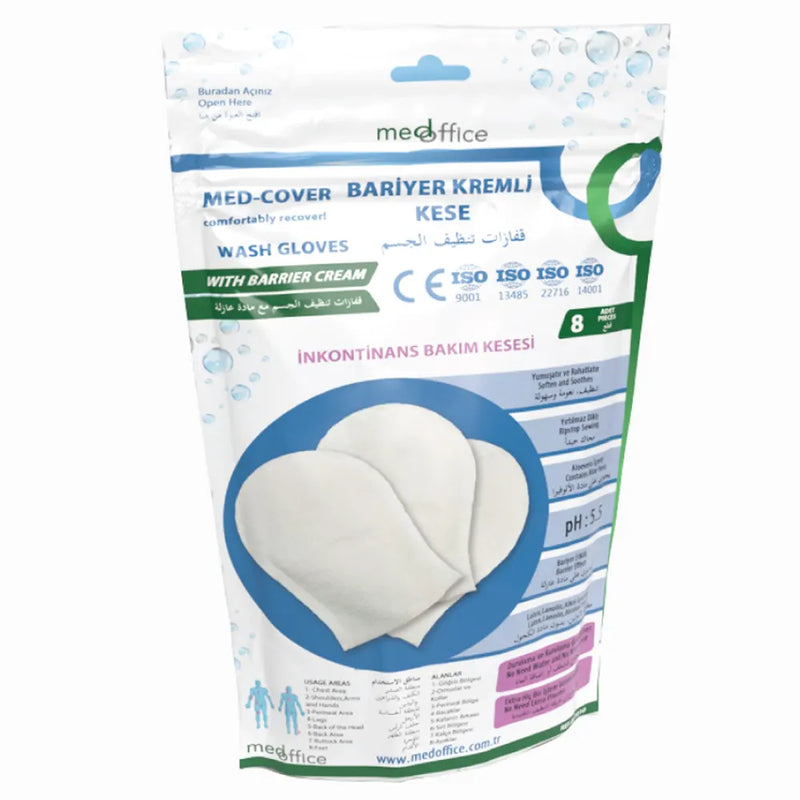 Washcloth with Protective Cream – 8 Units